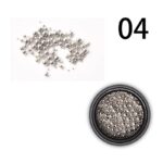 Caviar MIXTO para decoraciones (04 PLATA METALIZADO)