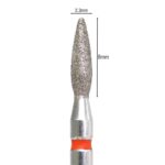 Fresa diamante LLAMA 2,3mm ROJA/AZUL (Kmiz)