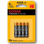 Pila alcalina AAA Kodak, Pack 4
