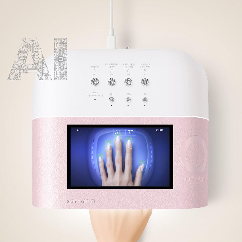 lámpara rosa Lámpara de uñas O’Nail con Inteligencia Artificial(IA) ROSA/BLANCO - Imagen 1